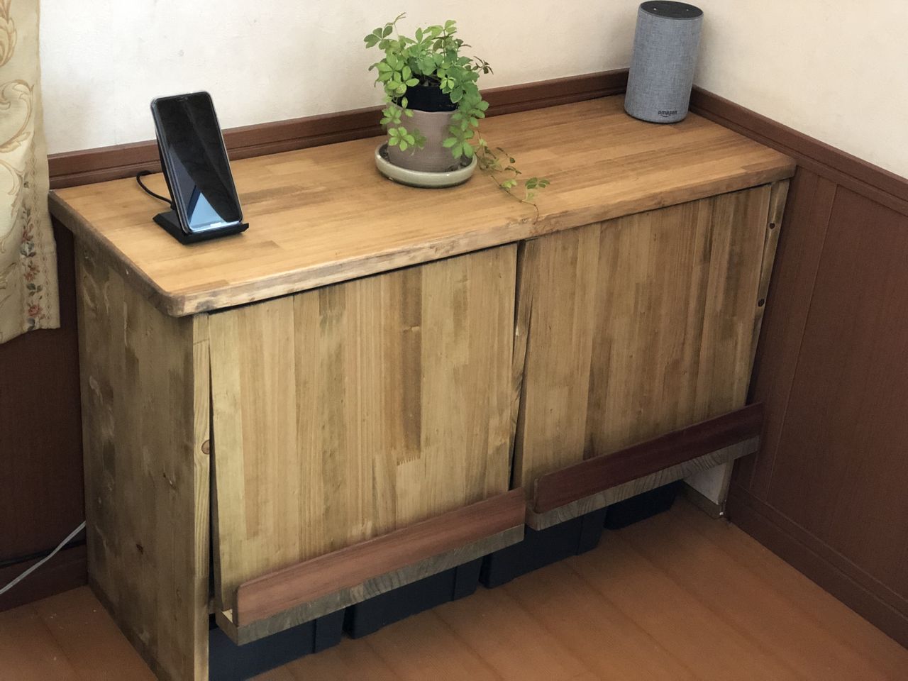 フラップ扉収納棚２ Diy なんでもdiy やりたいことは何でもやってみよう