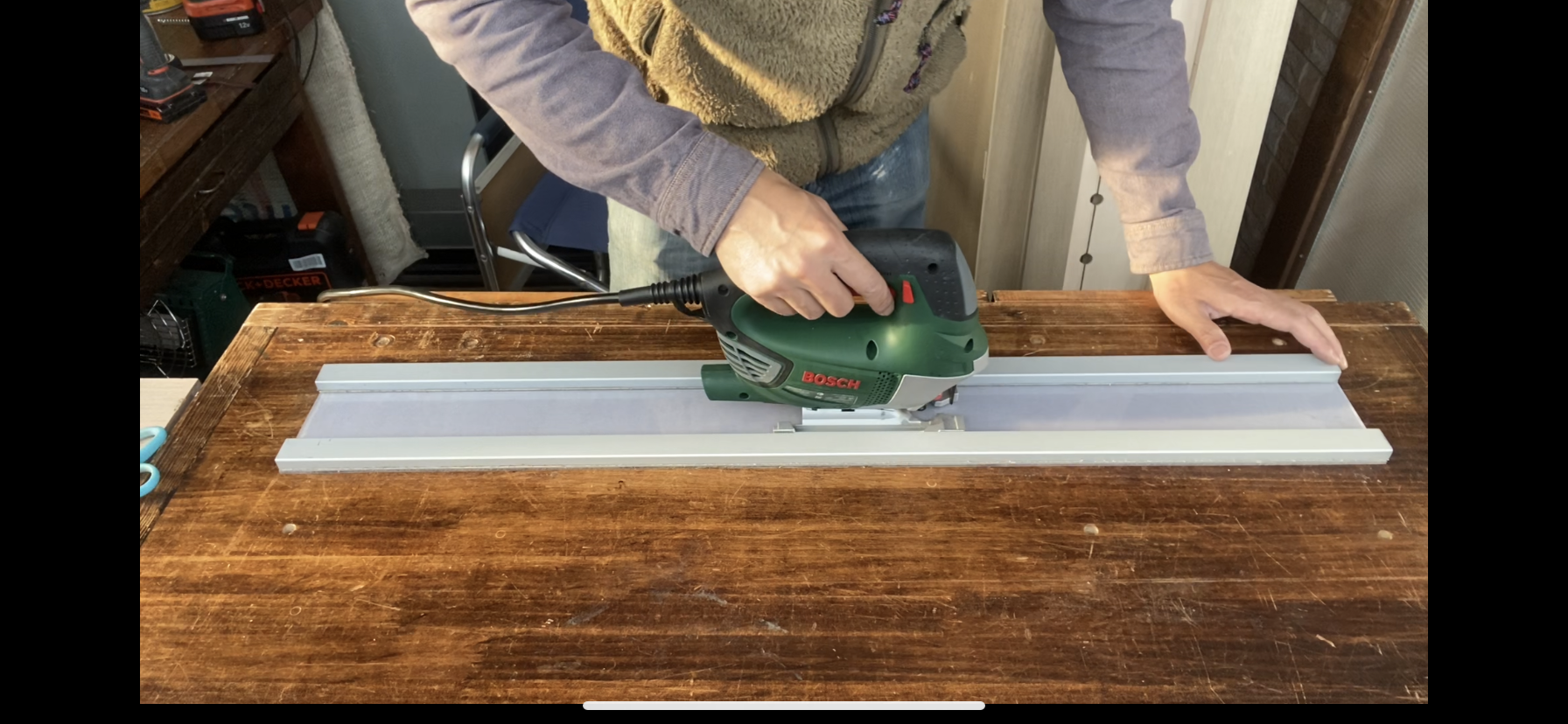 Boschのジグソー購入しジグソーガイドを作った結果残念なことに なんでもdiy やりたいことは何でもやってみよう Boschのジグソー購入しジグソーガイドを作った結果残念なことに なんでもdiy やりたいことは何でもやってみよう