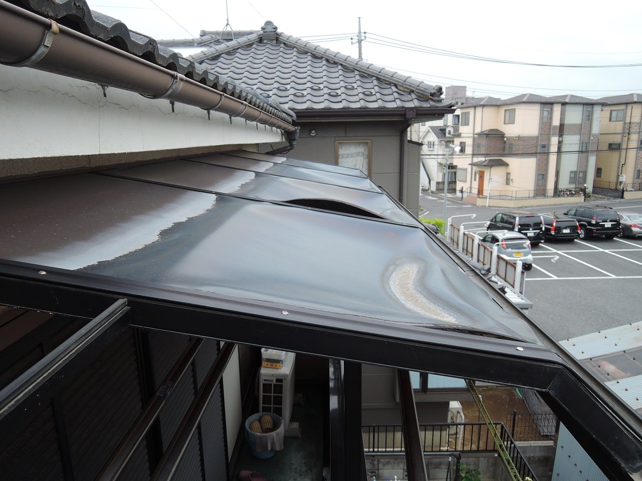 ベランダの屋根が壊れました 屋根をとっぱらいます ダッド パパ のdiy Usedブログ