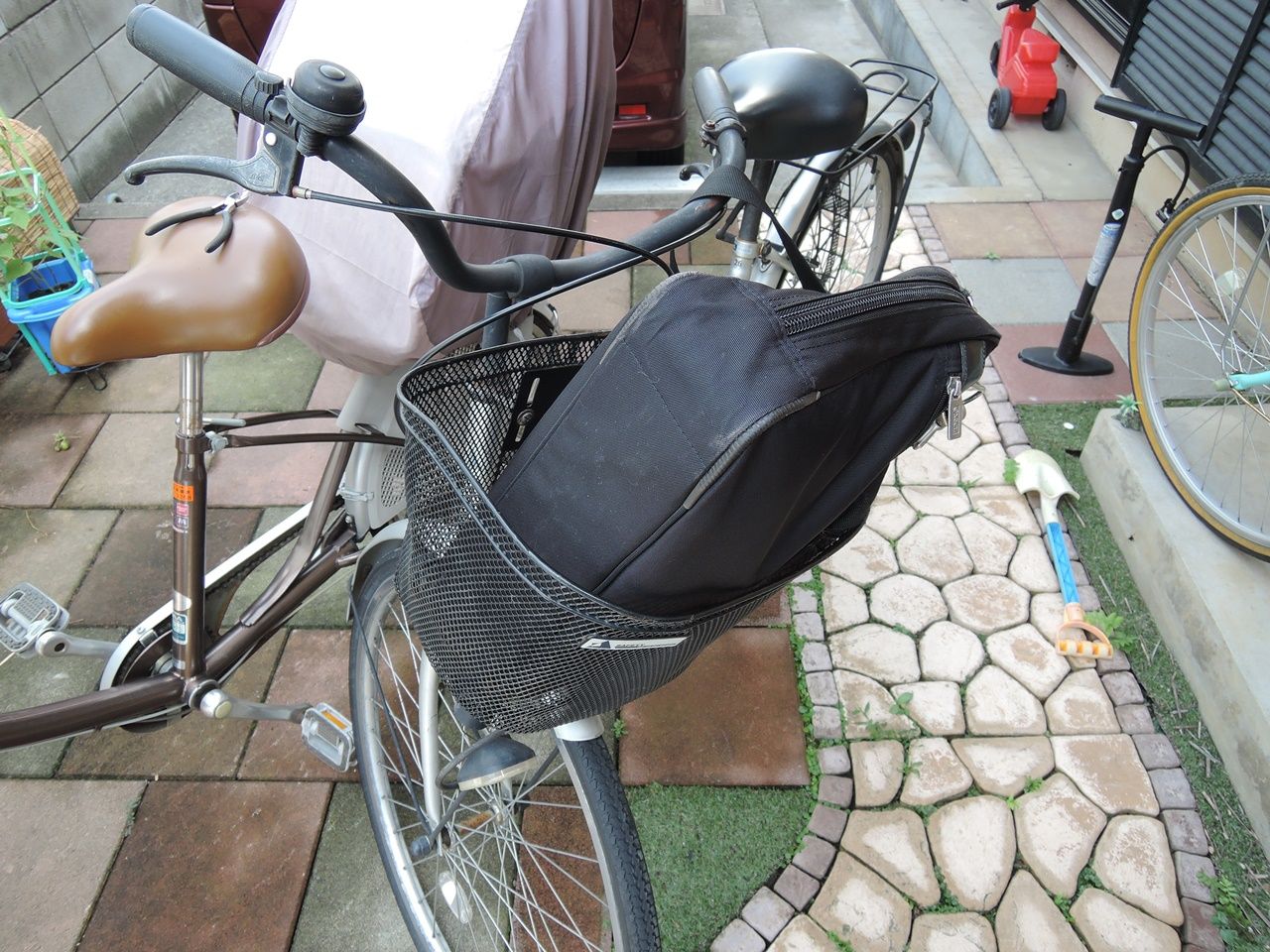 自転車 かご カバー 自作