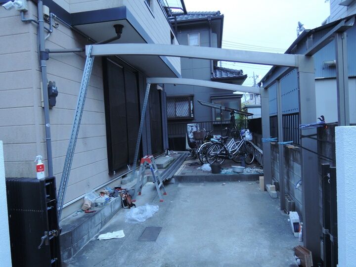 柱を切ってしまったカーポート 柱を切ってしまったカーポート