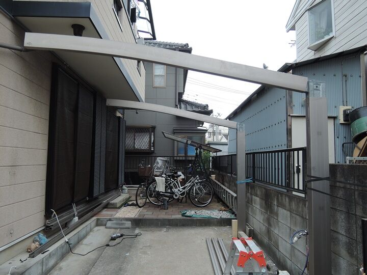 柱を切ってしまったカーポート