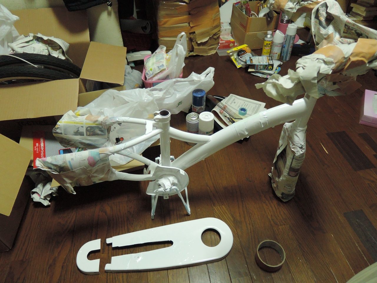 子供用自転車をリメイク 全体をラッカースプレーで塗装してみよう ダッド パパ のdiy Usedブログ 子供用自転車をリメイク 全体をラッカースプレーで塗装してみよう ダッド パパ のdiy Usedブログ