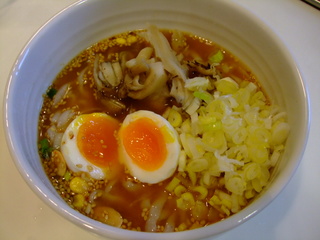 みそ味のこんにゃくヌードルできあがり