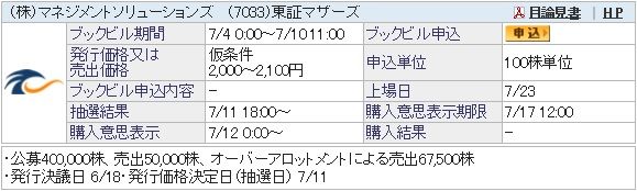 IPO-42-7033-仮 マネジメントソリューションズ