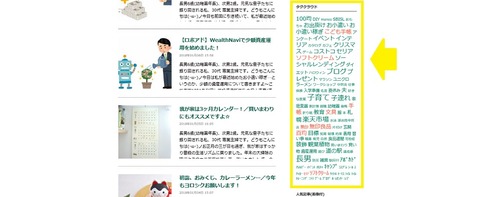 タグクラウド