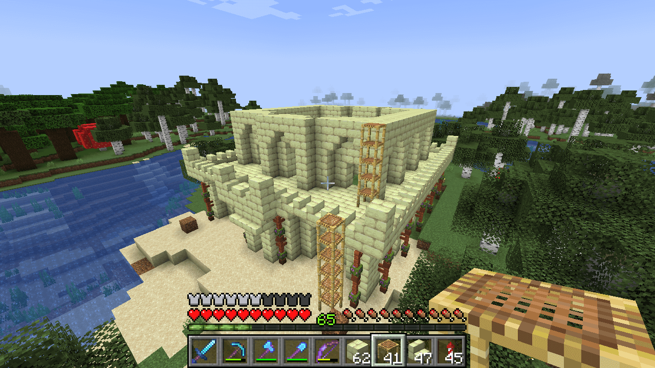 エンドストーンレンガの家を作る 其の2 孤独のminecraft エンドストーンレンガの家を作る 其の2 孤独のminecraft