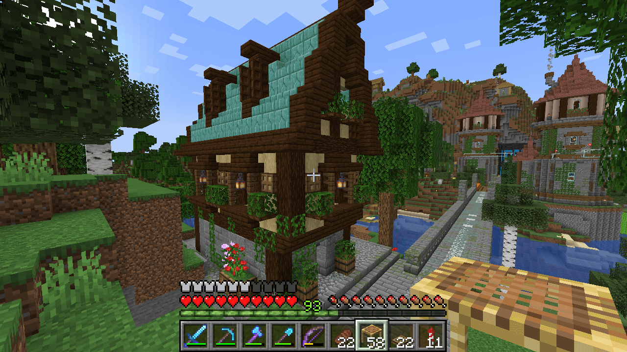 隣の島の家の装飾 孤独のminecraft