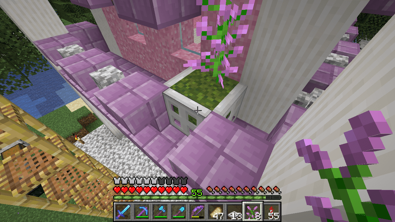 プルプァブロックを使った家を作る 其の2 孤独のminecraft