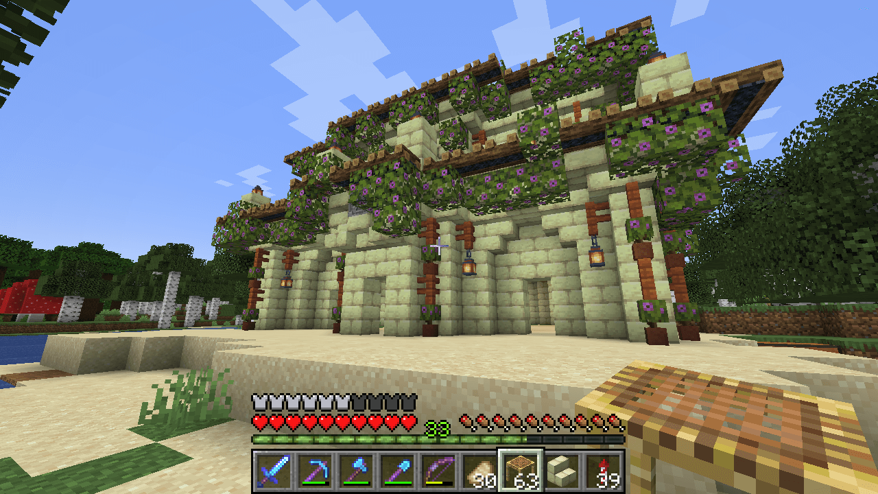 エンドストーンレンガの家を作る 其の2 孤独のminecraft エンドストーンレンガの家を作る 其の2 孤独のminecraft