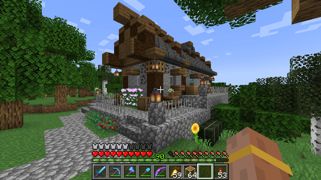 石炭を使った家を作る 其の2 孤独のminecraft