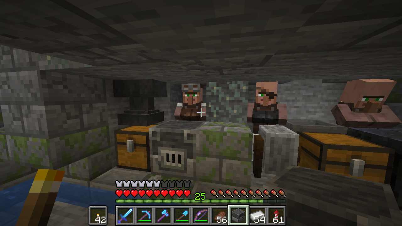 防具鍛冶屋を交代 孤独のminecraft