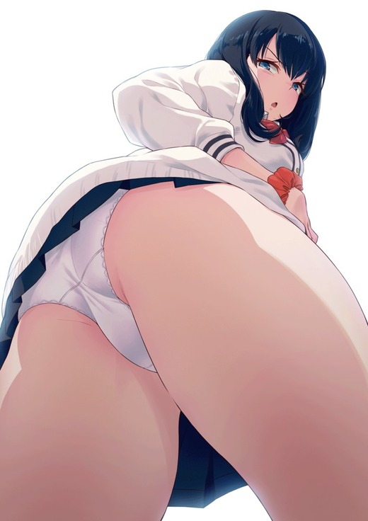 【二次エロ】オマンコやおっぱいより女の子のパンツが見たい人のためのパンチがら画像