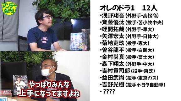 “流しのブルペンキャッチャー”安倍昌彦さんが名前を挙げたプロ野球ドラフト1位候補11人【動画】