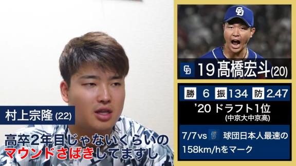 ヤクルト選手が選ぶNEXTブレイク選手　田口麗斗投手「僕は中日の根尾くんで」　村上宗隆選手「僕は中日ドラゴンズの高橋宏斗投手」【動画】