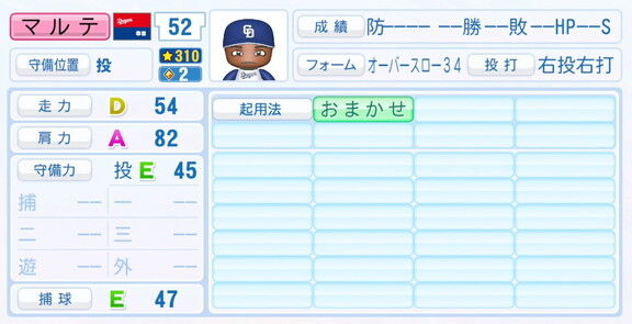中日新助っ人・マルテ、『パワプロ2025』アップデートでの選手能力査定