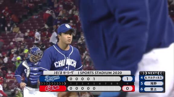 中日・柳裕也、9回途中139球の大熱投で今季6勝目！　あと1アウトのところで完封勝利を逃し…「最後に完封できなかった悔しさを来シーズンにつなげたいです」【投球結果】