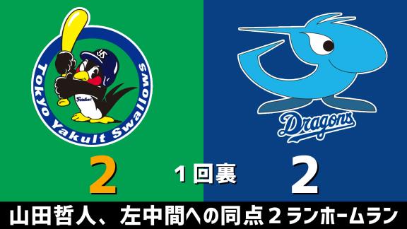 6月19日(金)　セ・リーグ開幕戦「ヤクルトvs.中日」　スコア速報