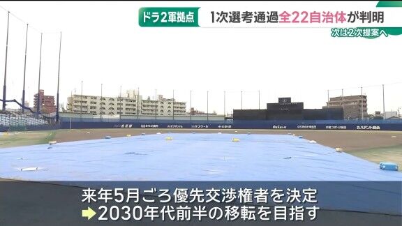 中日ドラゴンズ2軍新球場候補地、1次選考通過した全22自治体のそれぞれの位置