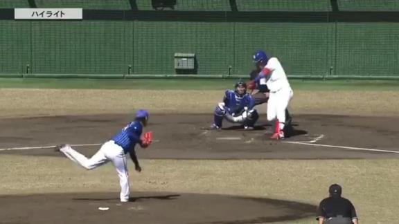 中日・石川昂弥、フェニックス・リーグ合流後3本目となるタイムリーツーベースヒットを放つ！！！【動画】