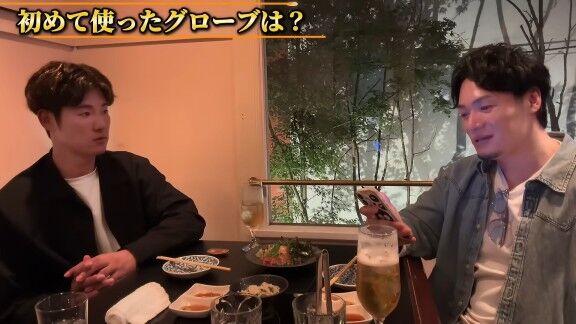 Q.初めて使ったグローブは？ → 中日・上林誠知が回答