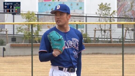 中日・福田幸之介、力投を見せる！！！