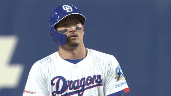 中日・川越誠司、逆転サヨナラ勝ちに繋げる代打ツーベースヒット！！！