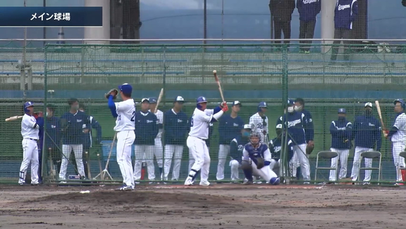 中日育成ドラフト1位・近藤廉投手がシート打撃に登板！　打者6人と対戦し、ダイナミックなフォームで石岡諒太、土田龍空、ビシエドから3奪三振の力投を見せる！【投球結果】