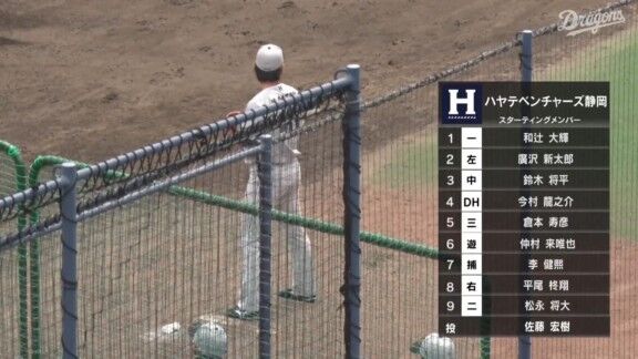 中日ドラゴンズ2軍、仲地礼亜が先発へ ルーキー2人もスタメン入り