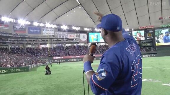 中日新助っ人・サノー、東京ドームでも「サノちゃんぺッ!」 ホームラン含む2安打2打点で今日のヒーローに!!!【動画】