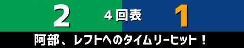 4月6日(水)　セ・リーグ公式戦「ヤクルトvs.中日」【試合結果、打席結果】　中日、1-2で敗戦…　チャンスは作るも、あと1本が出ず…5連勝はならず…