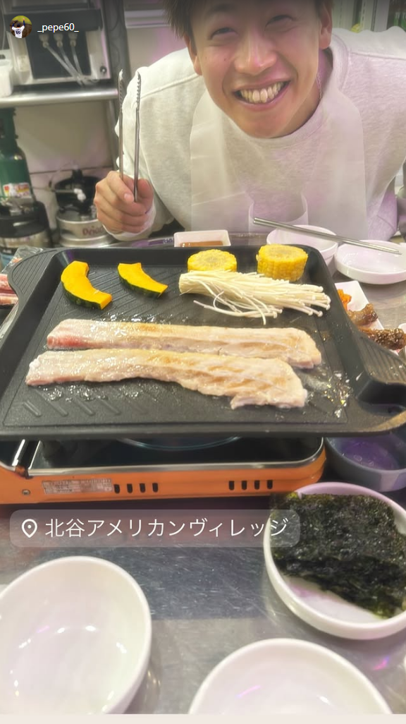 中日・知野直人、食事の様子を投稿する