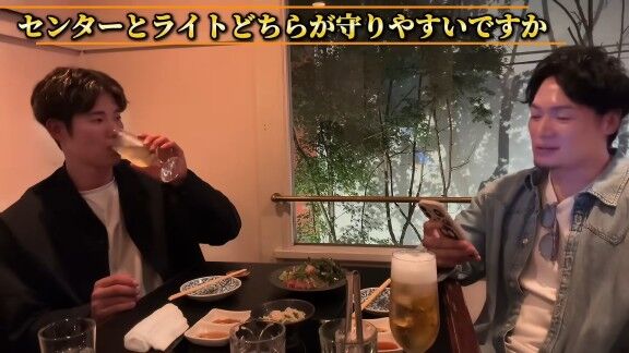 Q.センターとライト、どちらが守りやすいですか？ → 中日・上林誠知の答えは…