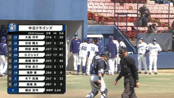 中日・ビシエド、32歳の誕生日にフェンス直撃タイムリーツーベースで自ら祝福！「いいスイングができたよ」【打席結果】
