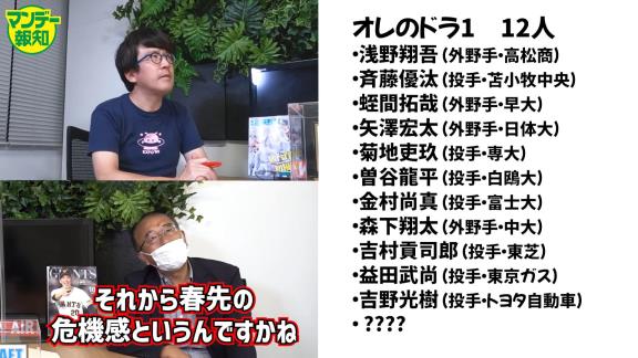 “流しのブルペンキャッチャー”安倍昌彦さんが名前を挙げたプロ野球ドラフト1位候補11人【動画】
