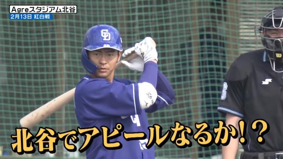 中日・森野将彦コーチ「波留コーチから指示受けてるよ！まずは連ティーからでしょ！目覚ましの連ティー、好きなんでしょ？」　土田龍空「まぁ好きか嫌いかで言ったら…大好きですね♡」