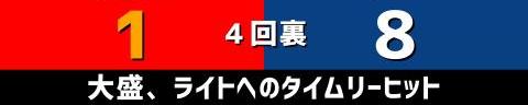 4月17日(日)　セ・リーグ公式戦「広島vs.中日」【試合結果、打席結果】　中日、10-4で勝利！　18安打10得点の猛攻で再び貯金3に！！！