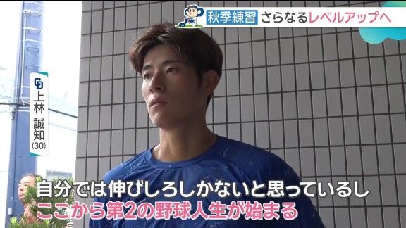 中日・上林誠知、“第2の野球人生”への思いを語る