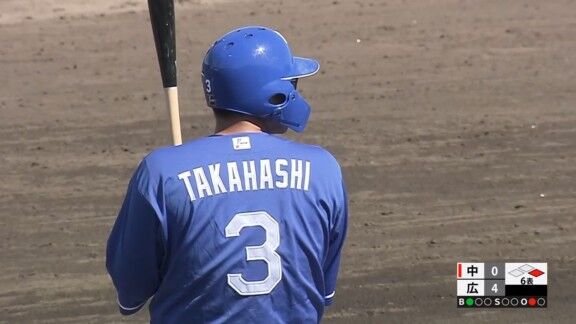 中日・高橋周平、代打から出場→サード守備につく