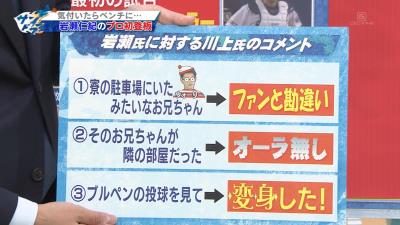 川上憲伸さん「岩瀬さんはオーラがまったく無し！」　岩瀬仁紀さん「正直ムカツキますよね（笑）」