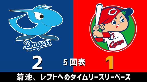 10月31日(土)　セ・リーグ公式戦「中日vs.広島」　スコア速報