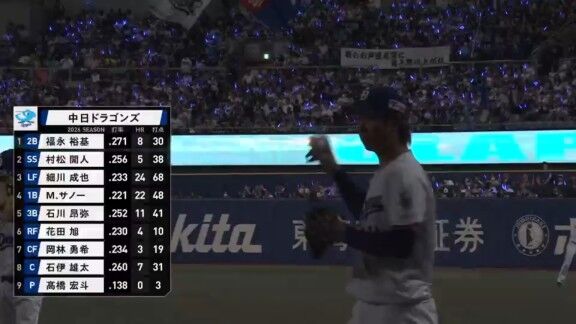 中日・福永裕基、2試合連続マルチヒットで数字を上げる 現在の個人打撃成績