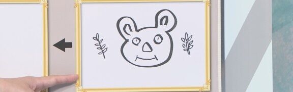 中日・大野雄大、何かの絵を描く