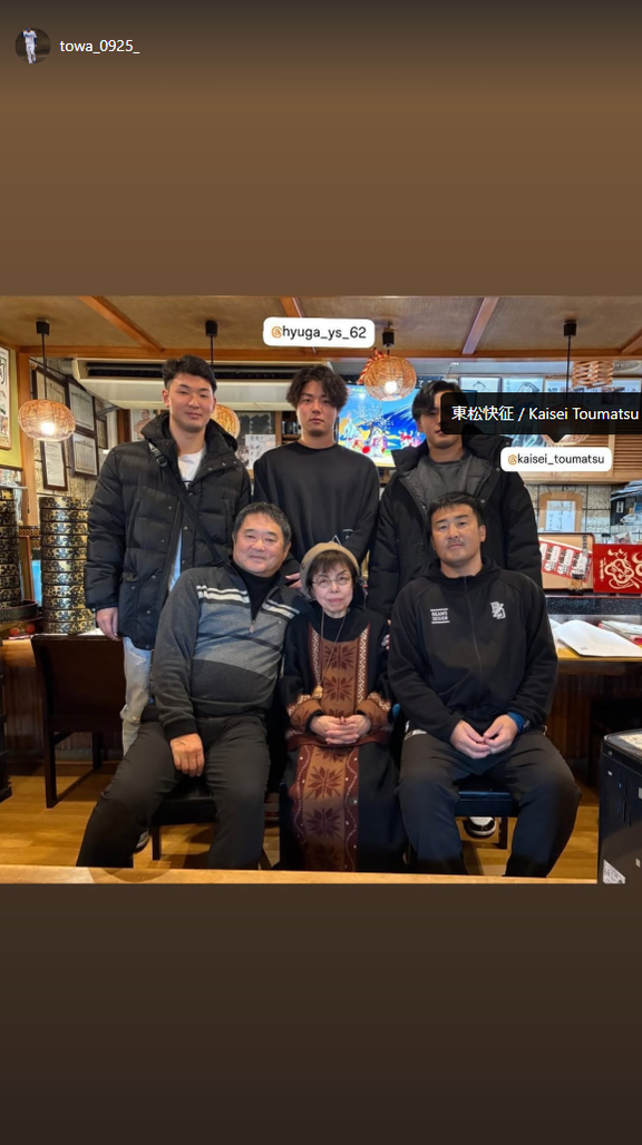 中日・菊田翔友、竹山日向＆東松快征とのショットを投稿する