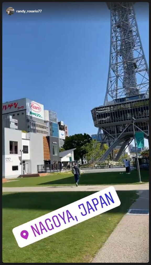 中日新助っ人・ロサリオ、名古屋の街を散策する