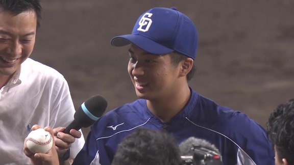 プロ初勝利の中日・山本拓実、祝福LINEが250通「この1勝に満足せず、次が大事」