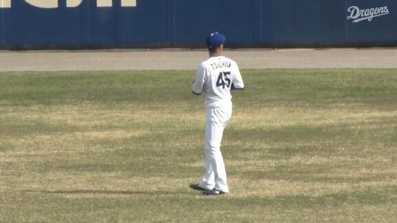 中日・土田龍空、2度目のセンター守備につく