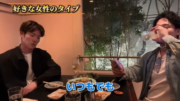 Q.好きな女性のタイプは? → 中日・上林誠知が回答