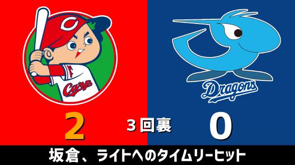 10月17日(土)　セ・リーグ公式戦「広島vs.中日」　スコア速報