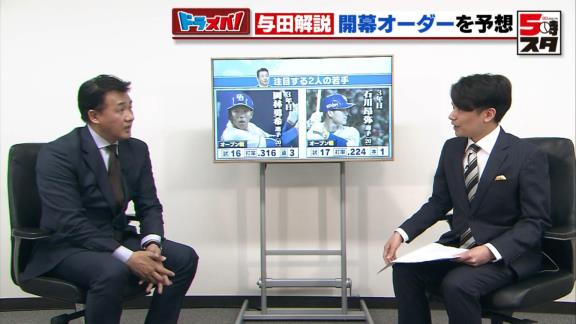 中日・与田剛EA、石川昂弥と岡林勇希への期待を語る